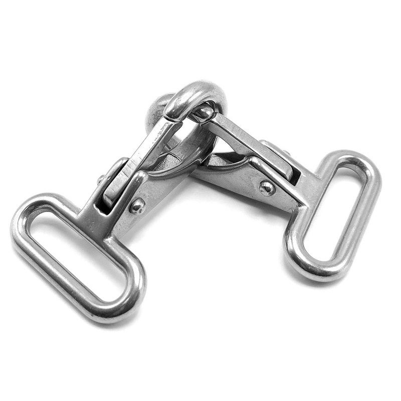 Amadget 316 Stainless Steel Bimini Strap Snaps Hooks and Sliders for 1" Straps, Bimini Top Boat top (2 PCS Hooks and 2 PCS Sliders) - Image 4